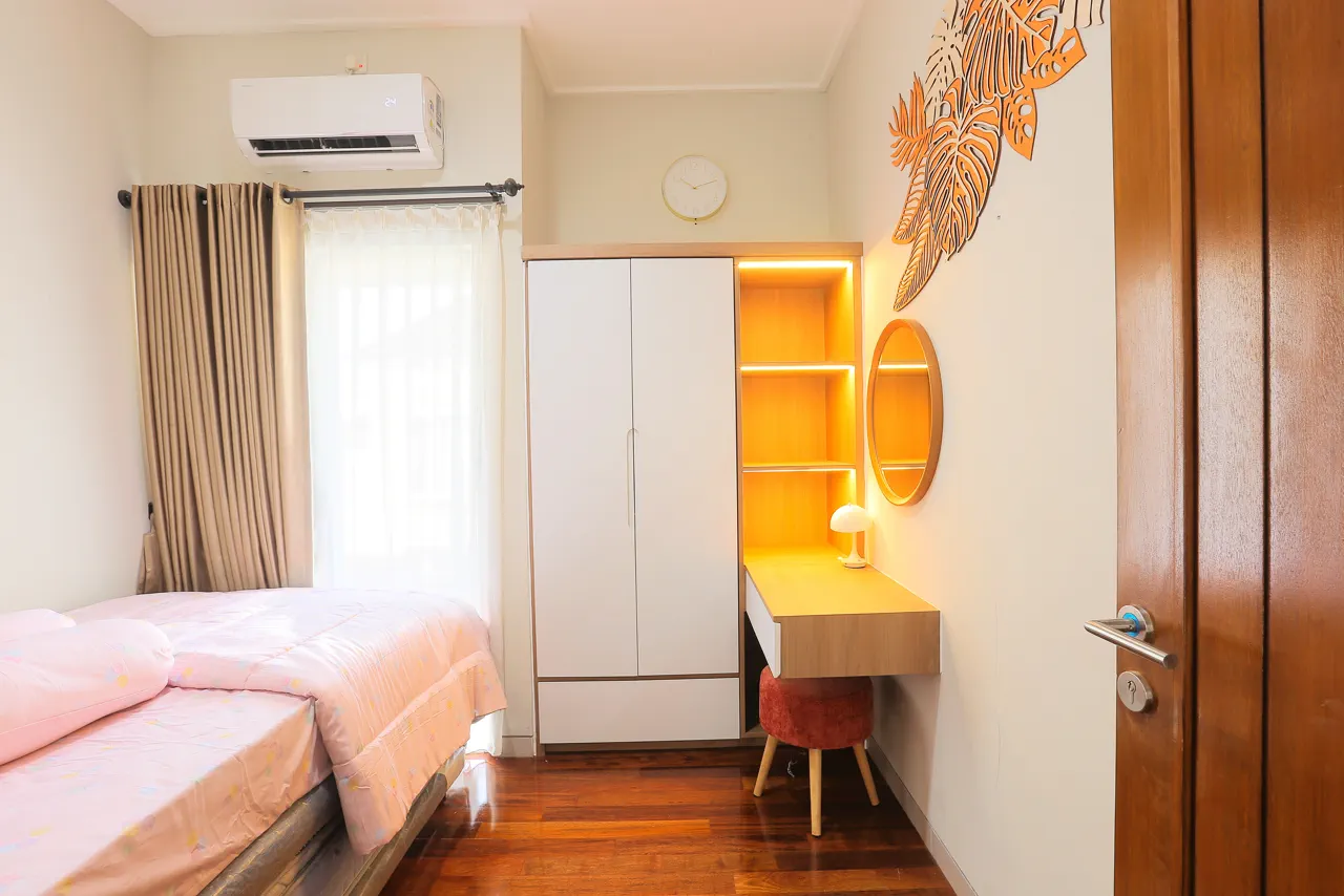 Jasa foto interior, kamar villa minimalis